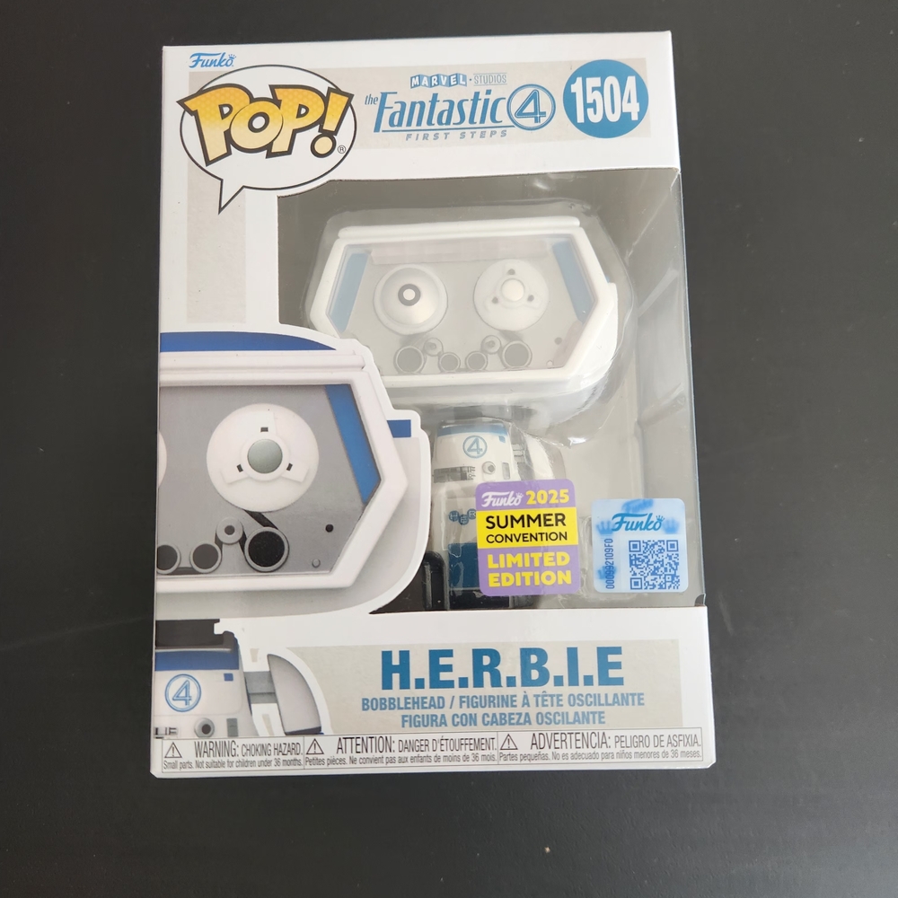 Funko H.E.R.B.I.E. Pop! Figure in White and Blue
